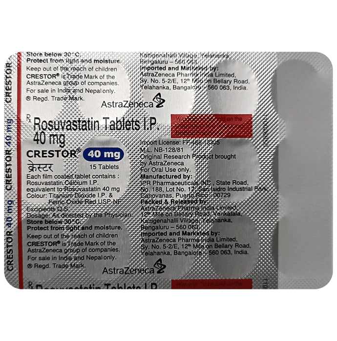 Crestor 40mg Tablet