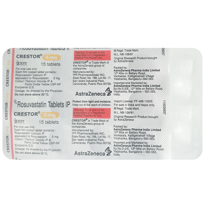 Crestor 5mg Tablet - Classic Derma