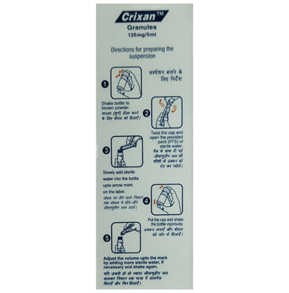 Crixan 125mg Granules Mixed Fruit