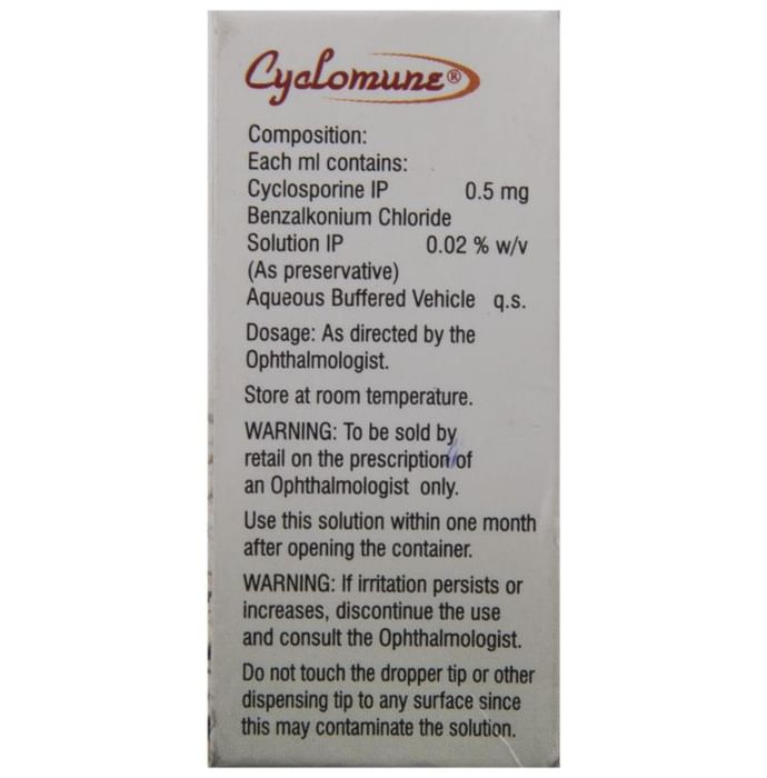 Cyclomune 0.05% Eye Drop