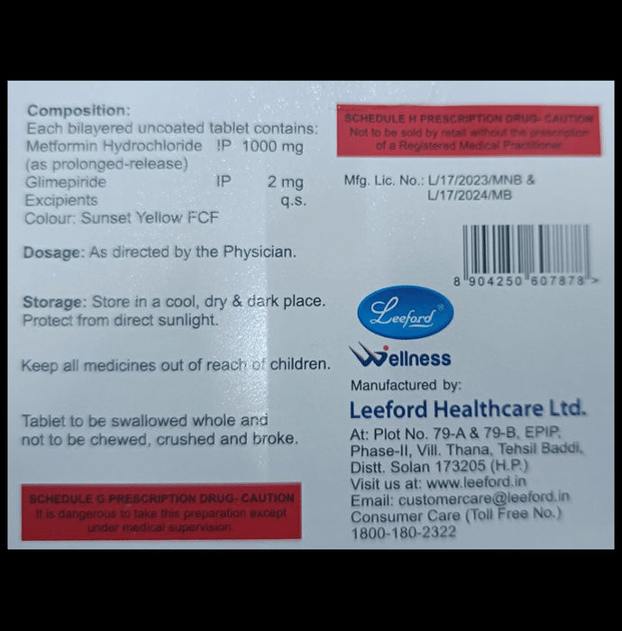 Dailyglim-M 2 Forte Tablet PR