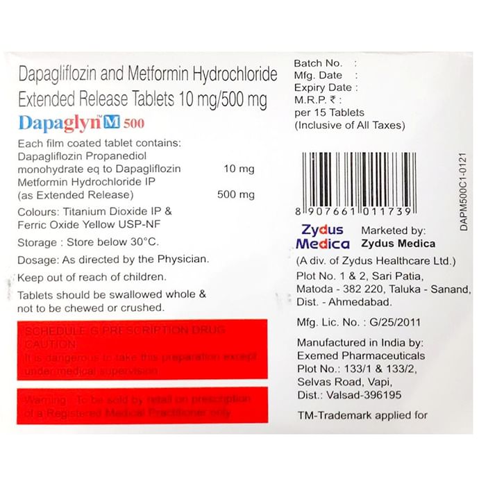 Dapaglyn M 500 Tablet ER