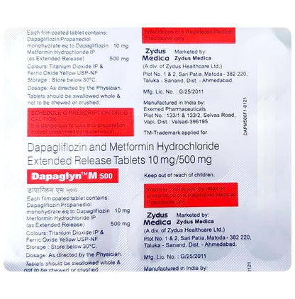 Dapaglyn M 500 Tablet ER