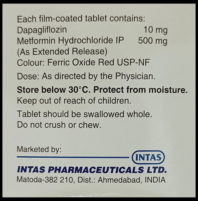 Dapavel M 10/500 Tablet ER