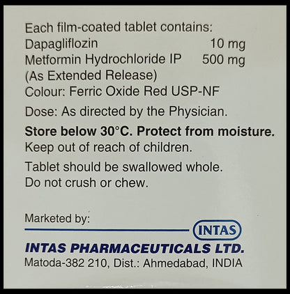 Dapavel M 10/500 Tablet ER