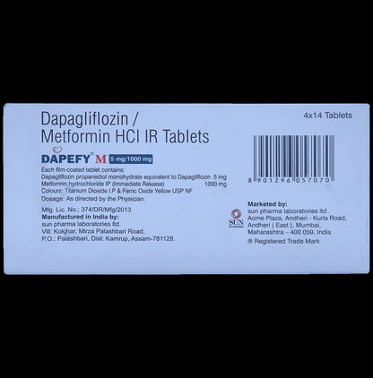 Dapefy M 5mg/1000mg Tablet