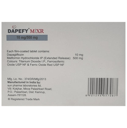 Dapefy M/XR 10mg/500mg Tablet