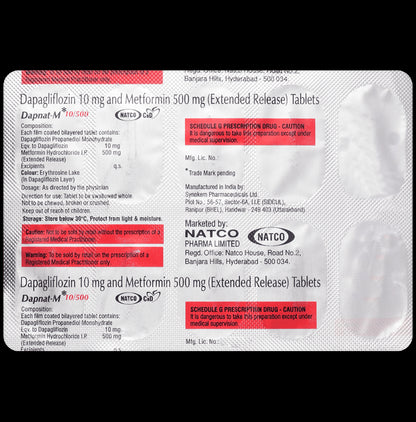 Dapnat-M 10/500 Tablet ER