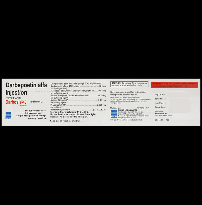 Darbosis 40 Injection