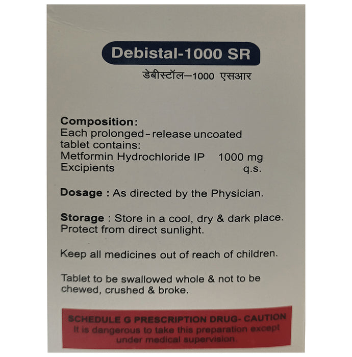 Debistal 1000 SR Tablet - Classic Derma
