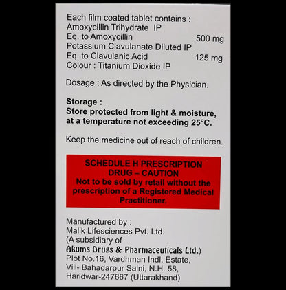 Amentoclav 625 Tablet