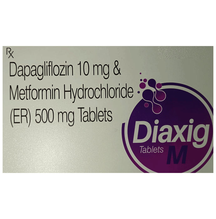 Diaxig M 10mg/500mg Tablet - Classic Derma