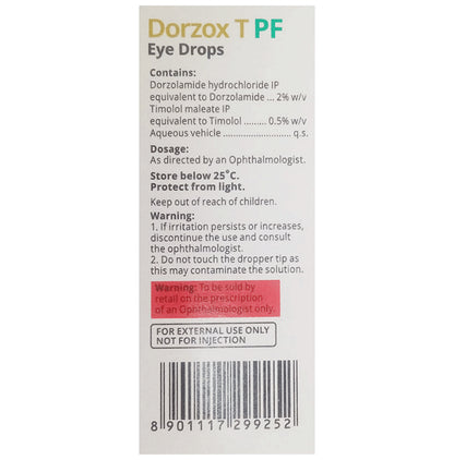 Dorzox T PF Eye Drop