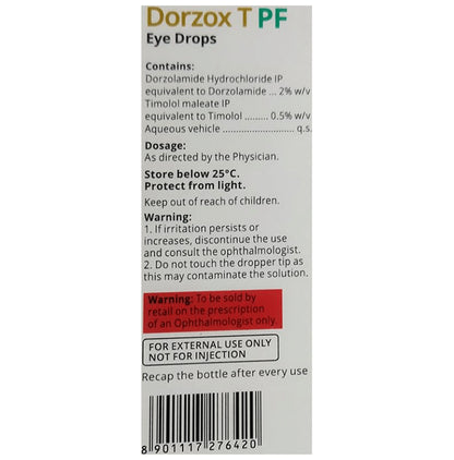 Dorzox T PF Eye Drop