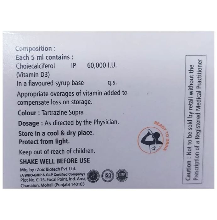 Durabone-D3 Nano Shot (5ml Each) Orange Sugar Free