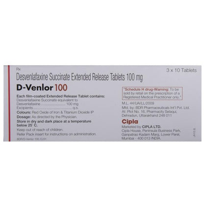 D-Venlor 100 Tablet ER