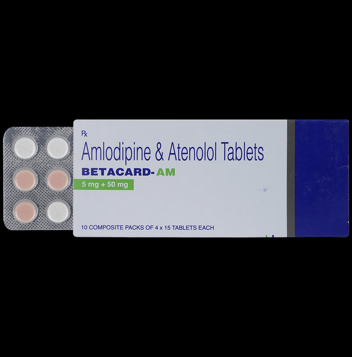 Betacard-AM 5mg/50mg Tablet - Classic Derma