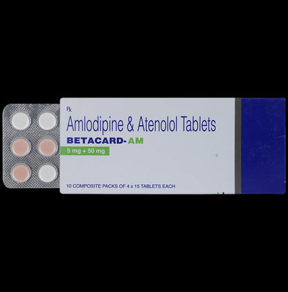 Betacard-AM 5mg/50mg Tablet - Classic Derma