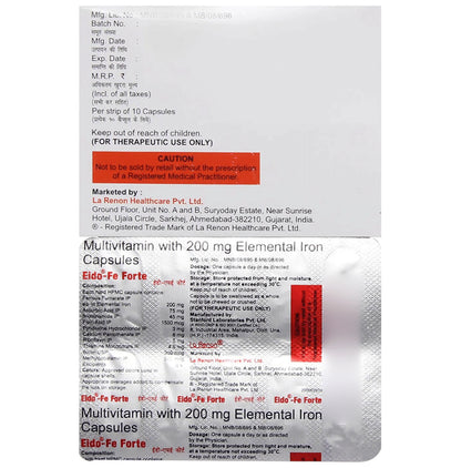 Eido -Fe Forte Capsule | Nutritional Supplement