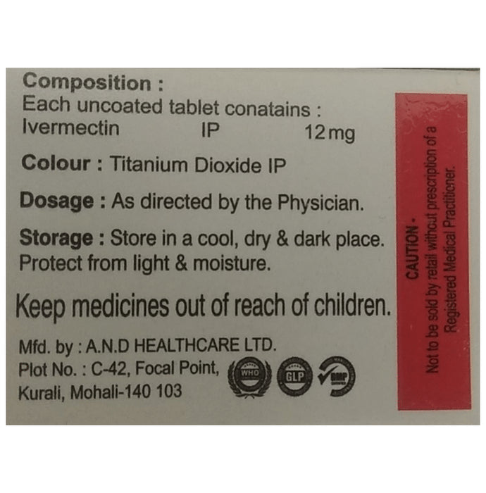 Elder Ivermectin 12mg Tablet