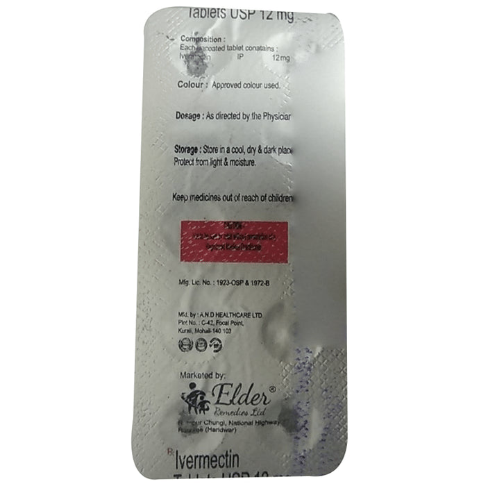 Elder Ivermectin 12mg Tablet
