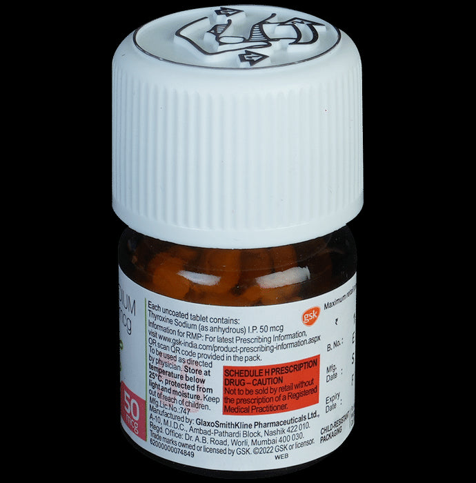 Eltroxin 50mcg Tablet