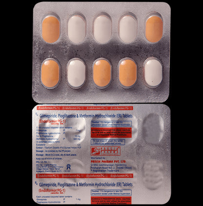 Endoformin PG 1mg/500mg/15mg Tablet SR - Classic Derma