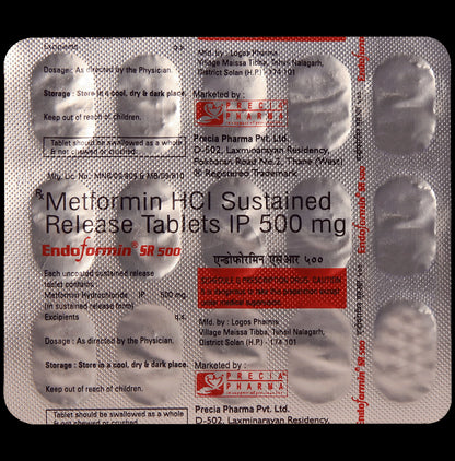 Endoformin SR 500 Tablet