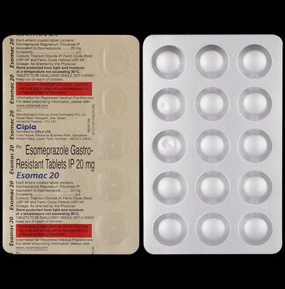 Esomac 20 Tablet - Classic Derma