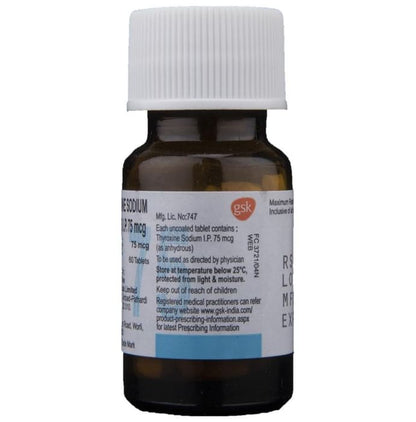 Eltroxin 75mcg Tablet