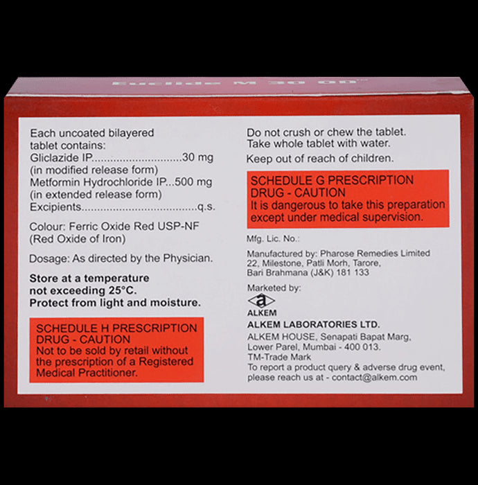 Euclide M 30 OD Tablet ER