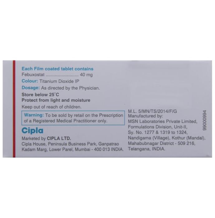 Febucip 40 Tablet