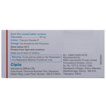 Febucip 40 Tablet