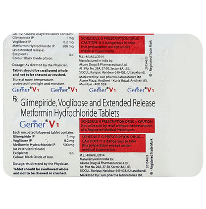 Gemer V 1 Tablet ER - Classic Derma