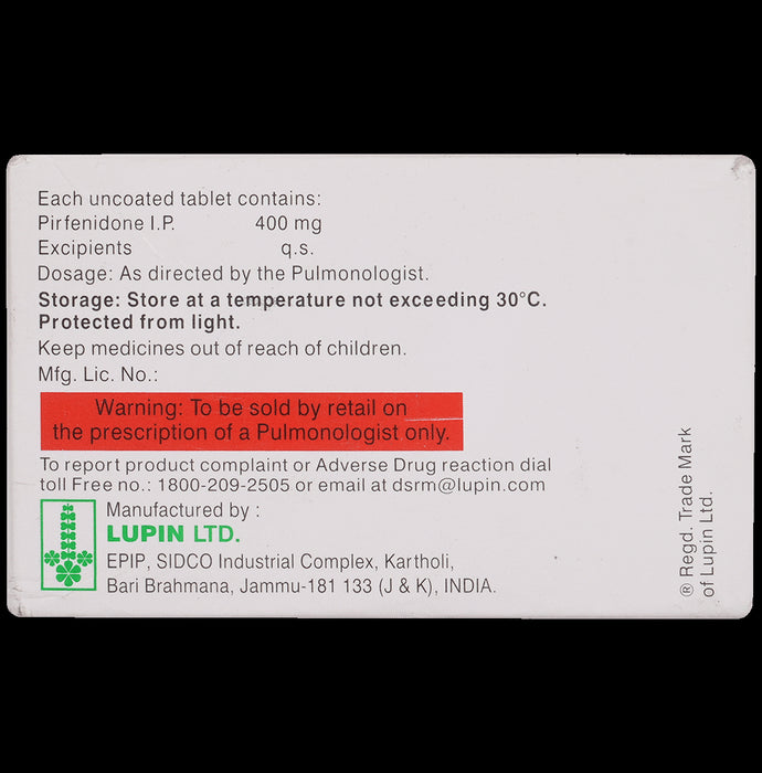 Fibrodone 400mg Tablet