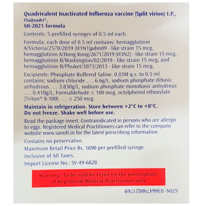 FluQuadri SH 2021 Vaccine