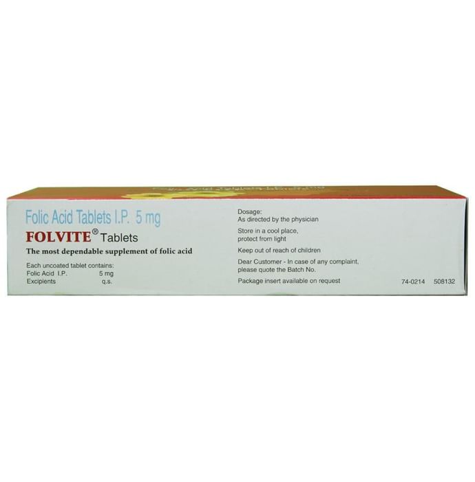 Folvite 5mg Tablet