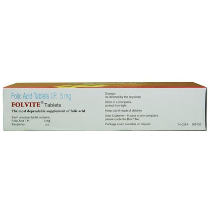 Folvite 5mg Tablet