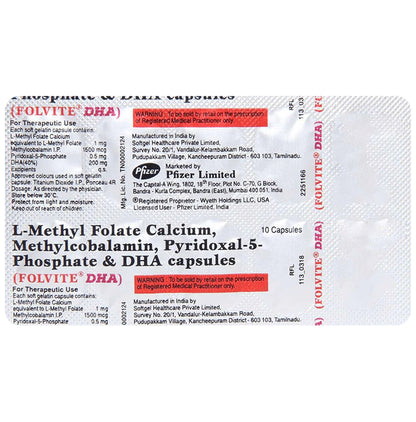 Folvite DHA Soft Gelatin Capsule