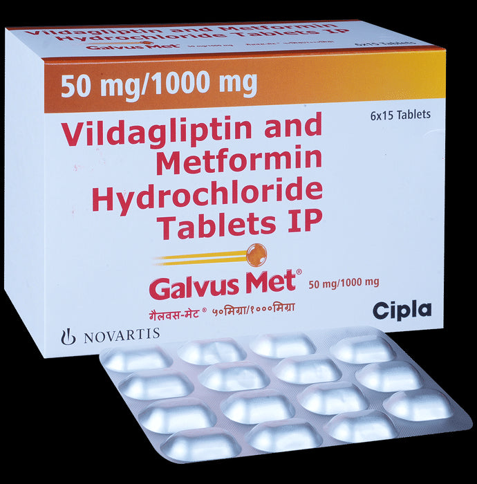 Galvus Met 50mg/1000mg Tablet - Classic Derma