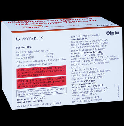 Galvus Met 50mg/1000mg Tablet