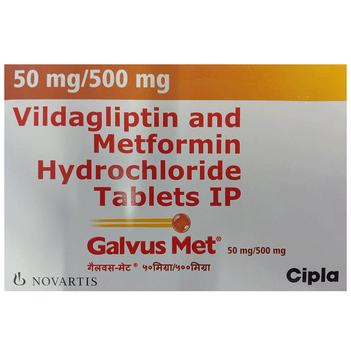 Galvus Met 50mg/500mg Tablet - Classic Derma