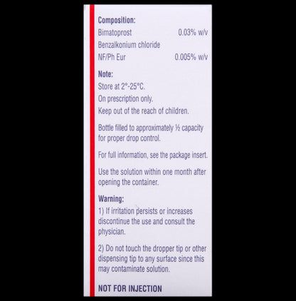 Lumigan 0.03% Ophthalmic Solution