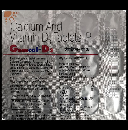 Gemcal-D3 Tablet