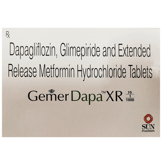 Gemer Dapa XR 10/1/1000 Tablet - Classic Derma