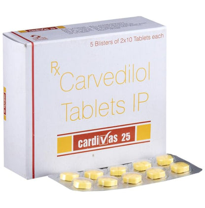 Cardivas 25 Tablet - Classic Derma