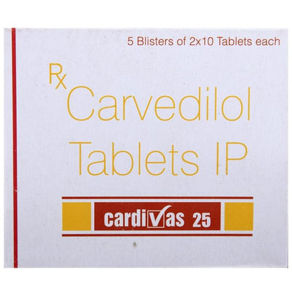 Cardivas 25 Tablet