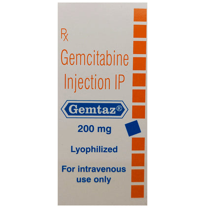 GEMTAZ 200 MG INJECTION - Classic Derma