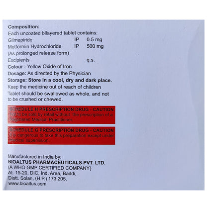 Glido M 0.5 Tablet PR