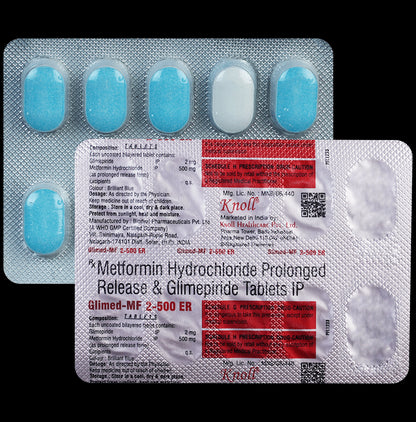 Glimed MF 2mg/500mg Tablet - Classic Derma